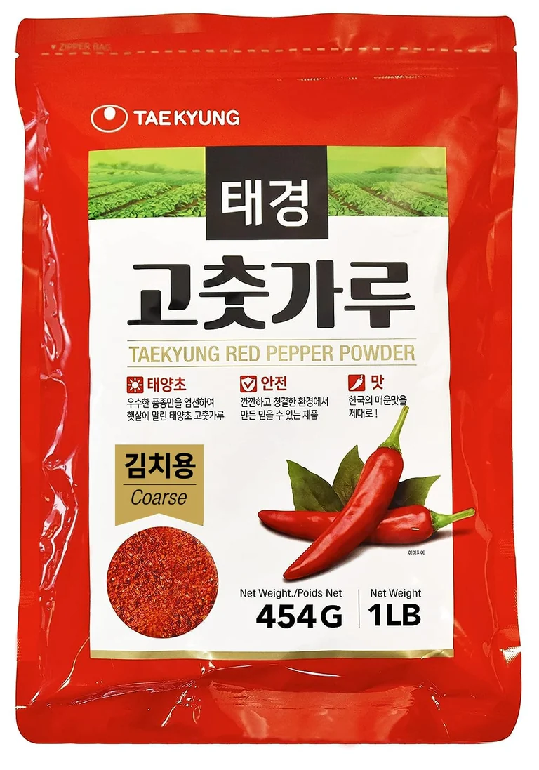 Taekyung Coarse Gochugaru, 1 lb packaging